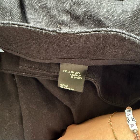 Antonio Melani High Waisted Linen Shorts Sz 8 - Picture 4 of 4